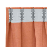 Firany blackout z kółkami 2 pcs terakota 245 x 140 cm Poliester