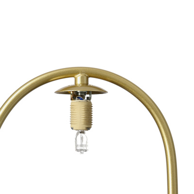 Kinkiet ścienny CORDEL elegancki  – złoty mosiądzowany ring z mlecznym kloszem kulką - elegancka lampa ścienna G9 LED