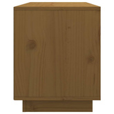 vidaXL Szafka pod TV, miodowy brąz, 74x35x44 cm, lite drewno sosnowe