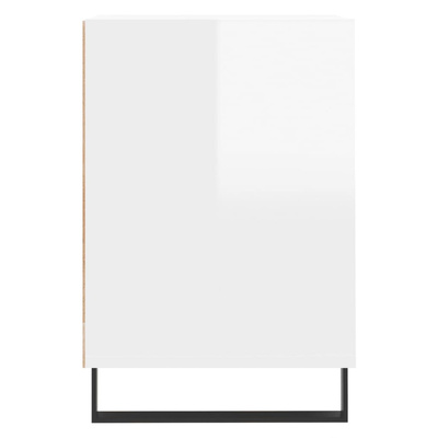 vidaXL Szafka pod TV, wysoki połysk, biała, 160x35x55 cm