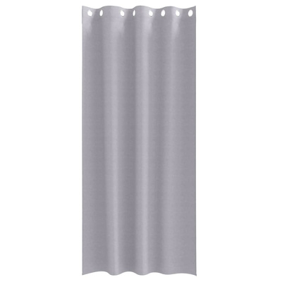 Firany blackout z kółkami 2 pcs Metaliczny Szary 225 x 140 cm