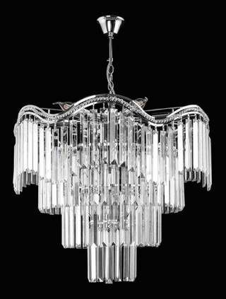 Lampa wisząca CHROM kryształ W-E 1735/9 CR