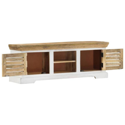 vidaXL Szafka pod TV, 110x30x40 cm, lite drewno mango