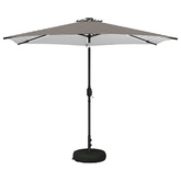 Parasol ogrodowy z oświetleniem LED i podstawą 300 x 300 cm