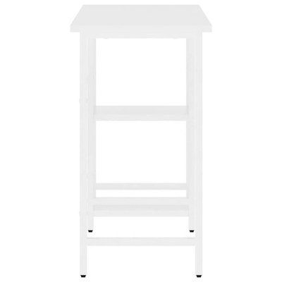 vidaXL Biurko komputerowe, białe, 80x40x72 cm, MDF i metal