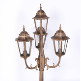 Lampa ogrodowa stojąca K-7006A2/4 CZARNY/ZŁOTY z serii LOZANA