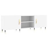 vidaXL Szafka pod TV, biała, 150x30x50 cm, materiał drewnopochodny wariant 7