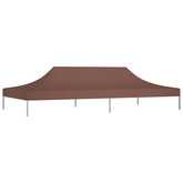 Dach do namiotu imprezowego, 6 x 3 m, brązowy, 270 g/m?