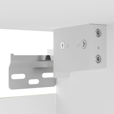 Wisząca szafka telewizyjna, biała, 30,5x30x30 cm