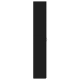 Szafa biurowa, czarna, 60x32x190 cm, materiał drewnopochodny