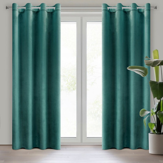 Zasłona Melanie turkusowa 140x250