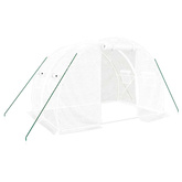 Szklarnia ze stalową ramą, biała, 6 m?, 3x2x2 m