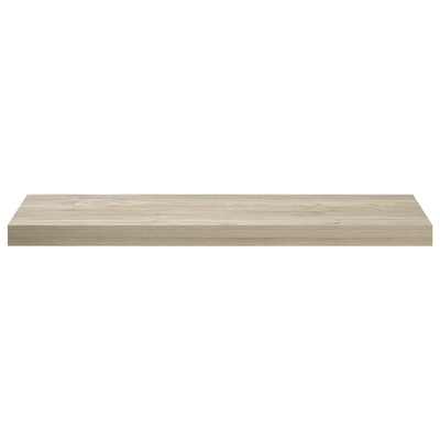 vidaXL Półki ścienne, 2 szt., kolor dębowy, 80 x 23,5 x 3,8 cm, MDF