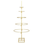 Metalowa choinka świąteczna złoty 90 cm Stal Malowana Proszkowo