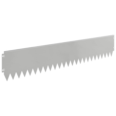 Krawężnik do trawnika 20 szt. 103 x 20 cm Stal srebrny
