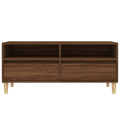 vidaXL Szafka pod TV, brązowy dąb, 100x34,5x44,5 cm