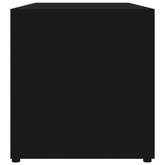 vidaXL Szafka pod TV, czarna, 80x34x36 cm materiał drewnopochodny