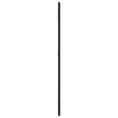vidaXL Lustro ścienne, czarne, 40x80 cm, prostokątne, żelazo