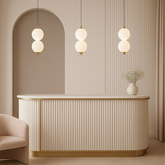 Lampa wisząca Abigali Pontti2 6W złoty/mleczne kule