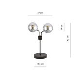 Lampka nocna  NOVA LN2 BLACK/GRAFIT