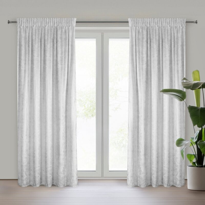 Zasłona Avena biała 135x270