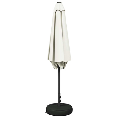 Parasol ogrodowy z podstawą 270 x 270 cm Poliester Prostokątny