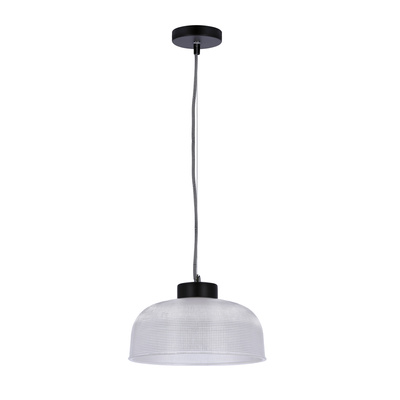Lampa wisząca 27cm szklana/czarny kabel Liverpool Ledea 50101286