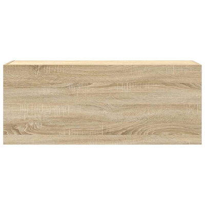 Wisząca szafka łazienkowa, dąb sonoma, 100x25x40 cm