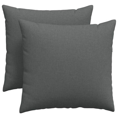 Poduszki na sofę 2 pcs Ciemnoszary 45 x 45 cm tkanina