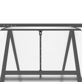 Szklarnia z ramą podstawy, antracyt, 169x169x202 cm, aluminium