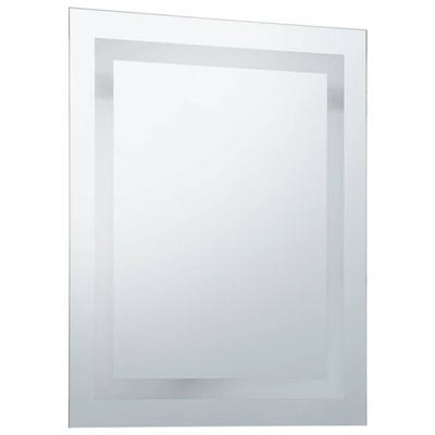 vidaXL Ścienne lustro łazienkowe z LED i czujnikiem dotyku, 50x60 cm