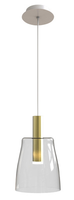 Lampa wisząca bezbarwna szkło LED 5W Modena Ledea 50133069