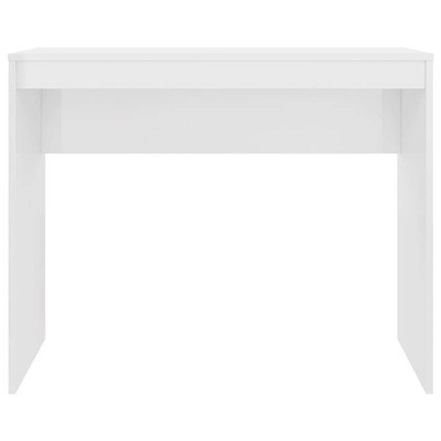 vidaXL Biurko, białe z połyskiem, 90x40x72 cm, materiał drewnopochodny