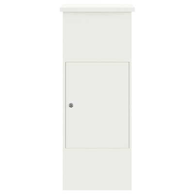 Skrzynka na przesyłki Z blokadą Biały 44,5 x 29 x 110,5 cm Stal