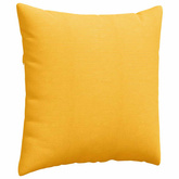 Poduszki na sofę 2 pcs Jasnożółty 80 x 80 cm Tkanina sztruksowa