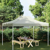 vidaXL Dach do namiotu imprezowego, 4 x 3 m, kremowy, 270 g/m²