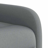 Rozkładany fotel masujący, jasnoszary, obity tkaniną model standard