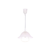 Lampa wisząca Alfa szklana pojedyncza nad stół do kuchni z regulacją wysokości