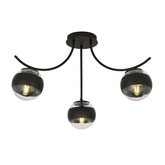 Lampa sufitowa BOSTON 3 BLACK/STRIPE