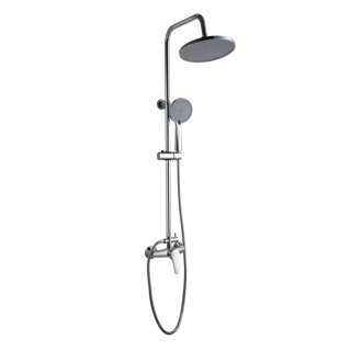 Deszczownia z baterią natryskową kalymnos chrom AU-28-001-V Invena