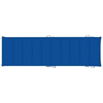 vidaXL Leżaki z poduszkami i stolikiem, 2 szt., lite drewno akacjowe