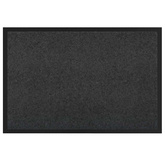 Dywanik drzwiowy Antracyt 60 x 40 x 1.2 cm Tkanina Teddy
