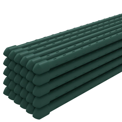 Podpórki do roślin, 30 szt., zielone, 150 cm, stalowe
