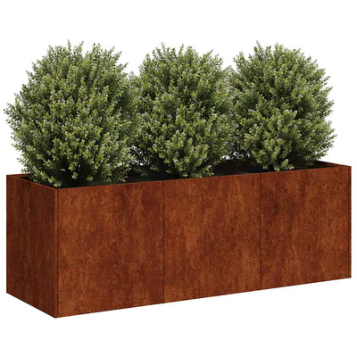 Doniczka Rusty 120x40x40 cm Stal nierdzewna