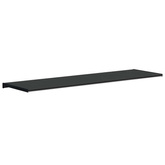 Parapet okienny Czarny z rysunkiem drewna 120 x 40 x 4,5 cm PVC