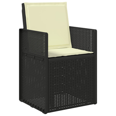 Poduszki na Siedzisko i Oparcie 4 pcs kremowy 47 x 45 x 2 cm