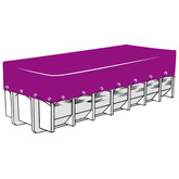 Siatka na kontener, HDPE, 3x6 m, czarna