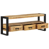 vidaXL Szafka pod TV, 120x30x45 cm, lite drewno mango