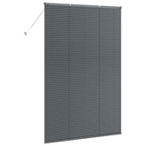 Żaluzje weneckie Ciemnoszary 220 x 140 cm Aluminium