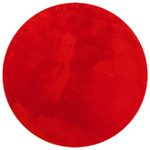 vidaXL Dywan HUARTE z krótkim włosiem, czerwony, Ø 160 cm